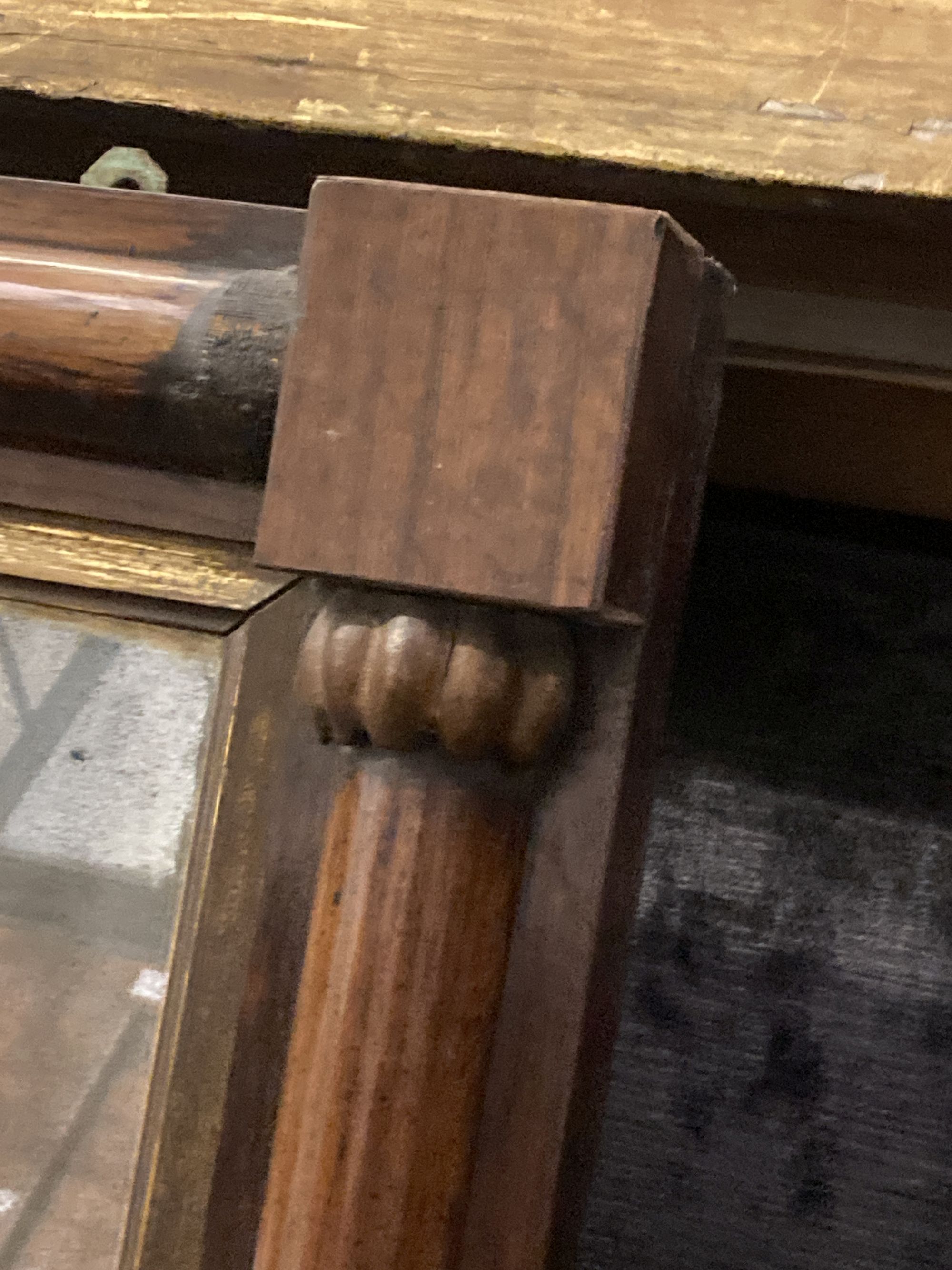 A Victorian rosewood overmantel mirror, width 110cm, height 74cm